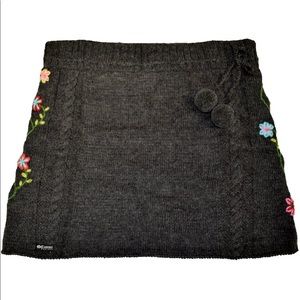 Everest Designs wool flower mini skirt
